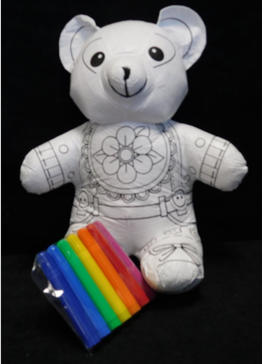 Paintable Reusable Animal Toy with Washable Markers