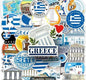 Assorted 20-Pack Greek Theme Stickers