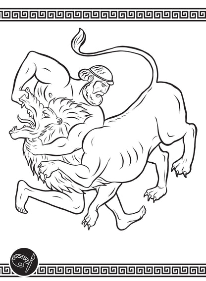 "Labours of Heracles: A Mythical Adventure Activity Book"
