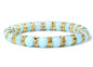 Elegant Jade Stone Bracelets with Sparkling Rhinestone Accents