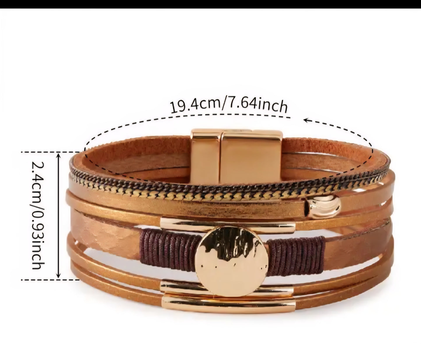 Multi-Strand Layered Bracelet – Magnetic Clasp