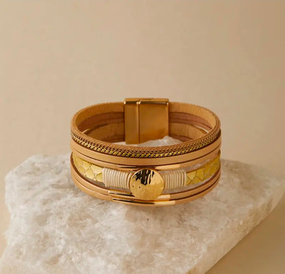 Multi-Strand Layered Bracelet – Magnetic Clasp