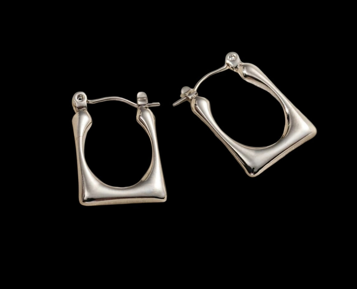 Minimalist Square Hoop Earrings