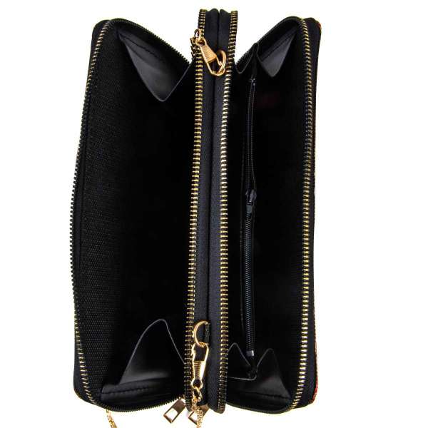 Chic Woven Fabric Purse/Wallet with Traditional Embroidery