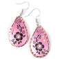 Hand-Textured Copper Earrings – Painted in Assorted Colors