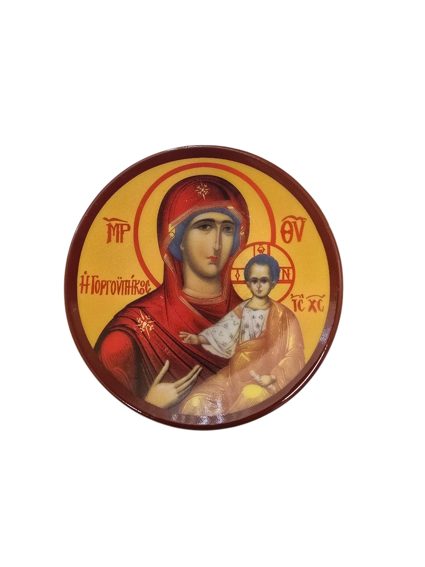 Orthodox Byzantine Icon Ceramic Magnets – Vibrant & Unique
