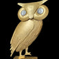 Handmade Wrought Iron Owl – Imported from Crete with Stand