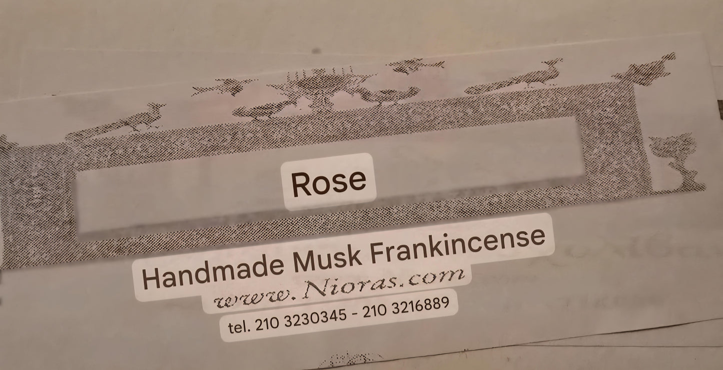 Nioras Rose Scented Frankincense Incense from Athens, Greece