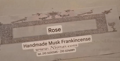 Nioras Rose Scented Frankincense Incense from Athens, Greece