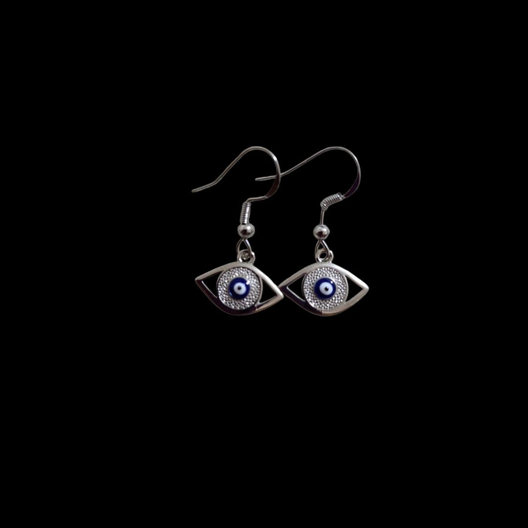 Evil Eye Zirconia Earrings – Gold or Silver Plated