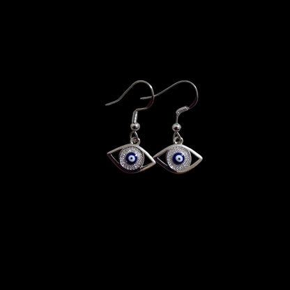 Evil Eye Zirconia Earrings – Gold or Silver Plated