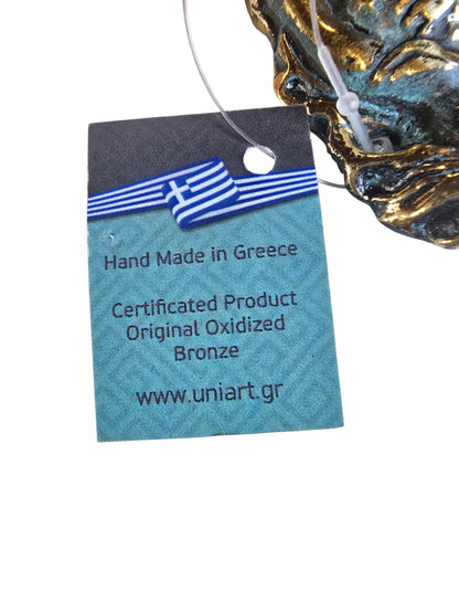 Handmade Bronze Aphrodite Statue with Blue-Green Patina – Imported from Greece